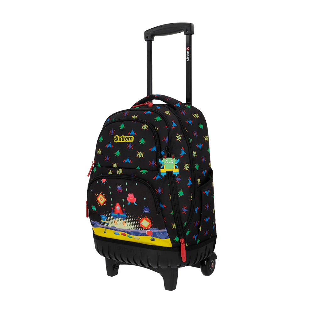 saxoline Mochila con ruedas Cross 2.0 negra arcade Tienda