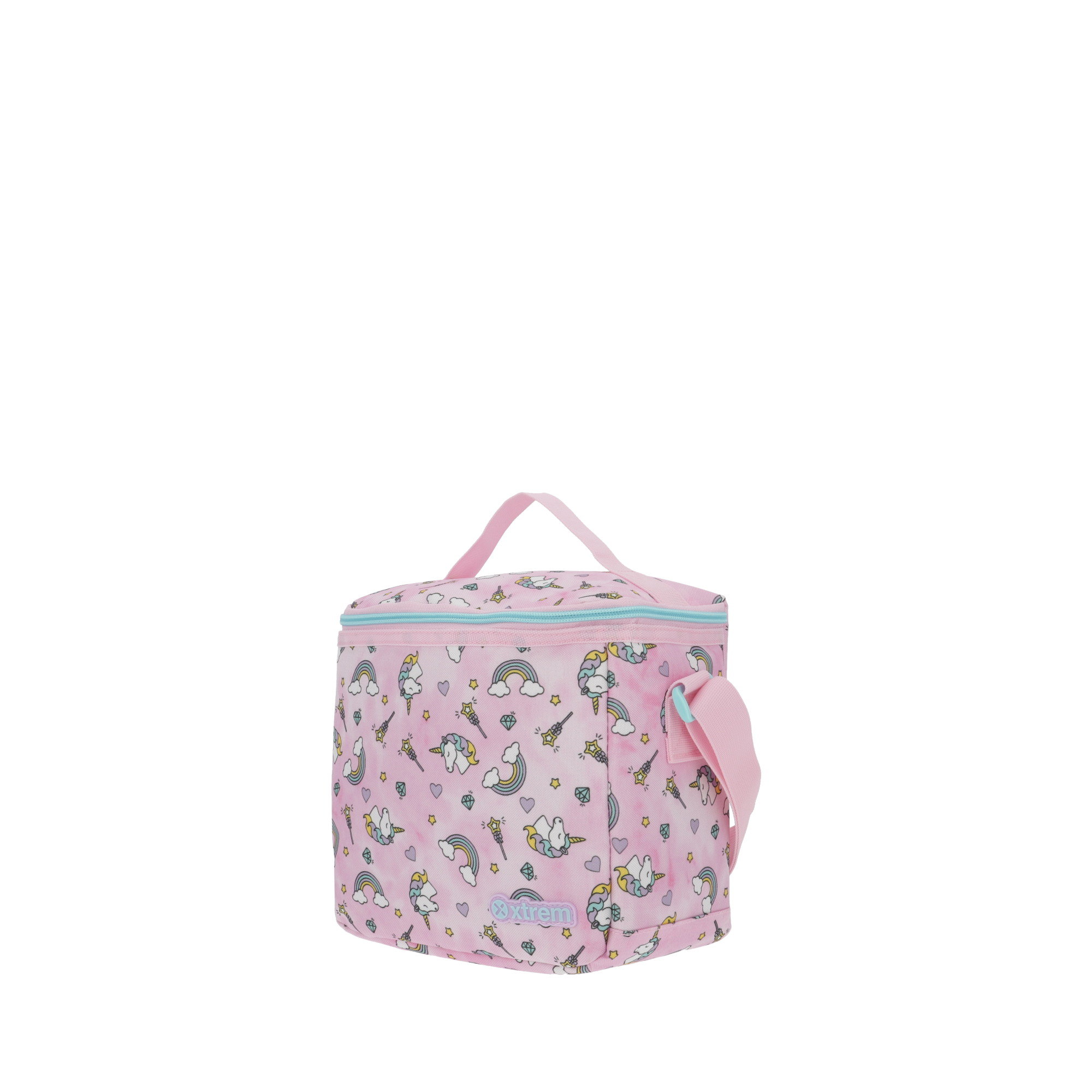 saxoline Set mochila con ruedas + lonchera + estuche New Run Pack Unicorn rosado Rebajas online