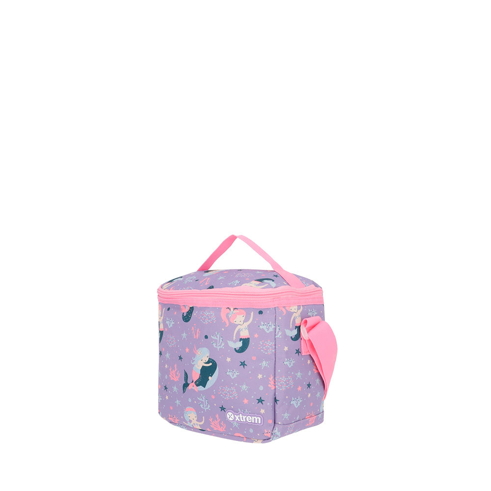 saxoline Set mochila con ruedas + lonchera + estuche New Run Pack Mermaid lila Envío gratis