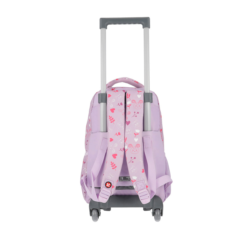 saxoline Mochila con ruedas para niñas Lincoln Rabbit lila Oferta especial