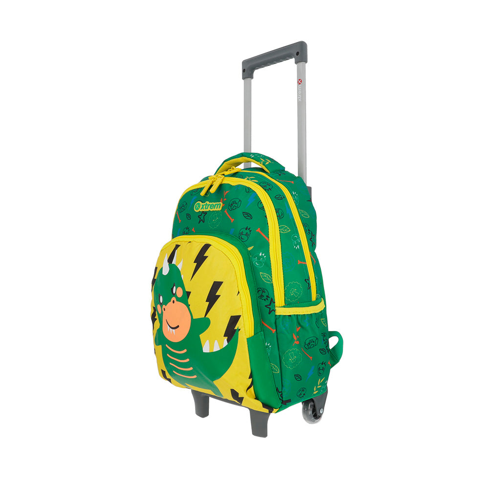 saxoline Mochila con ruedas para niños Lincoln Dino verde Envío gratis