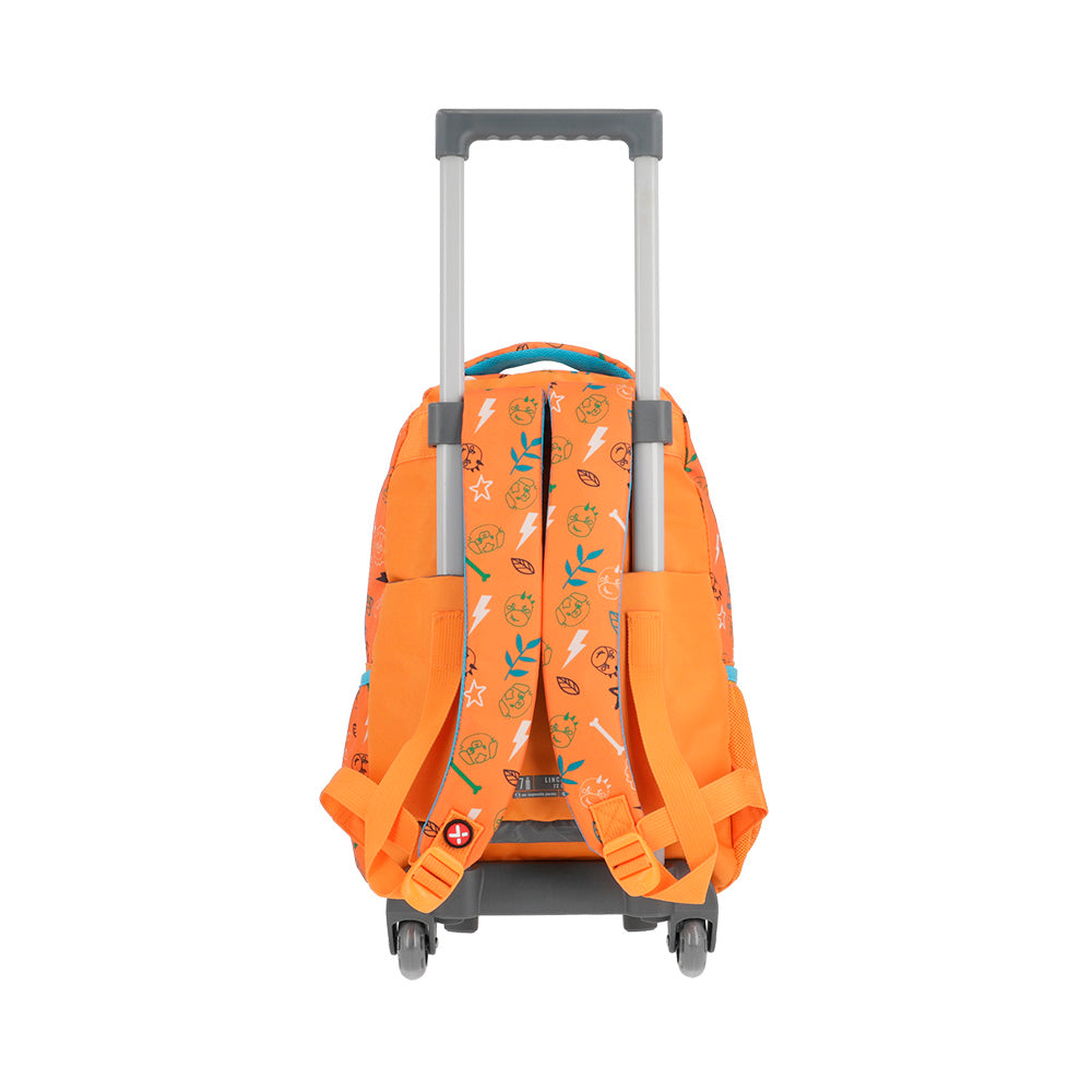 saxoline Mochila con ruedas para niños Lincoln Lion naranja Últimos 2 días