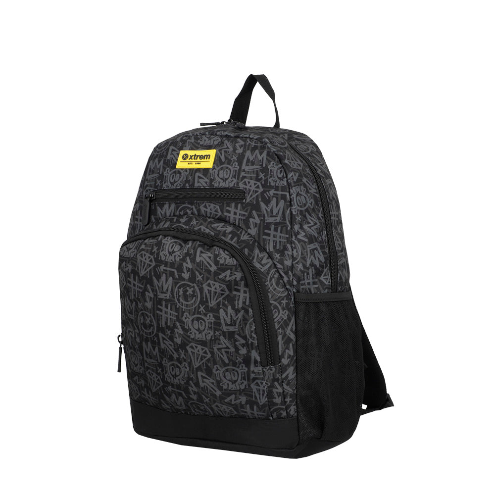 saxoline Set mochila + bolsa + lonchera + estuche Multipack black Solo queda un día