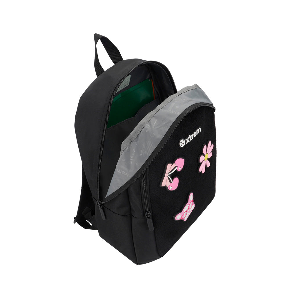 saxoline Mochila Logan negra/rosada Liquidación