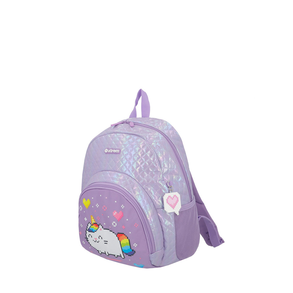 saxoline Mochila Power morada gato Ahorra y exporta