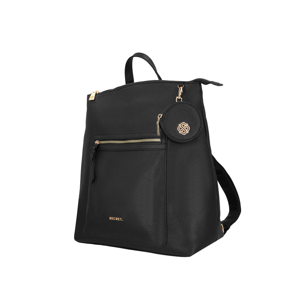 saxoline Mochila grande Ibiza negra Rebajas online