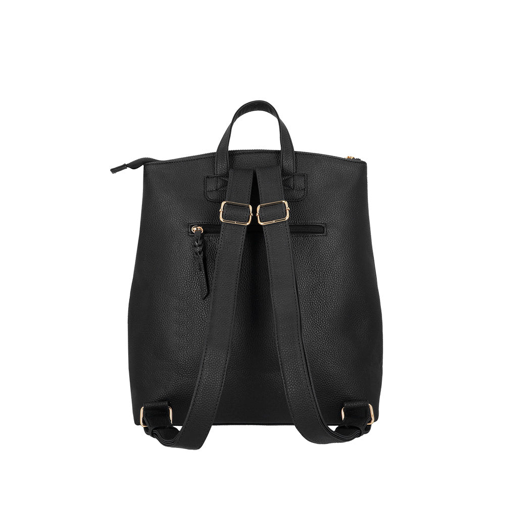 saxoline Mochila grande Ibiza negra Rebajas online
