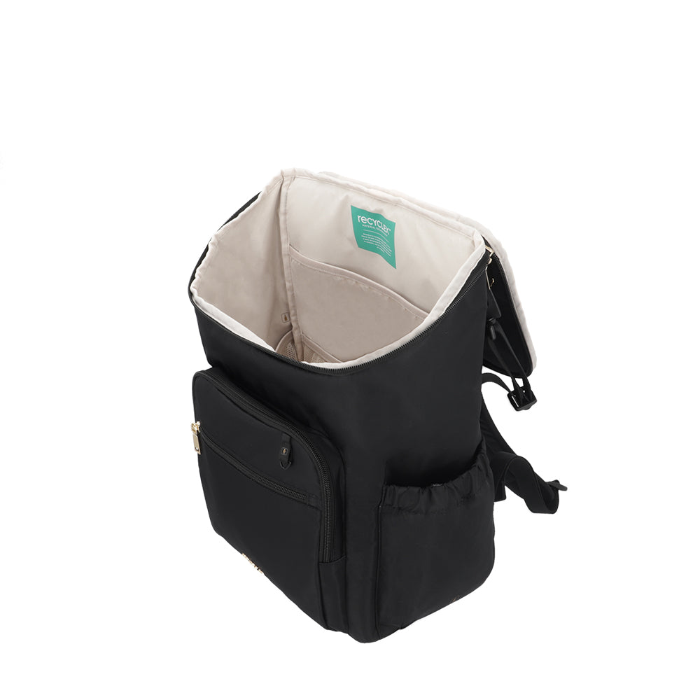 saxoline Mochila maternal Parentpack con mudador negro Últimos 2 días