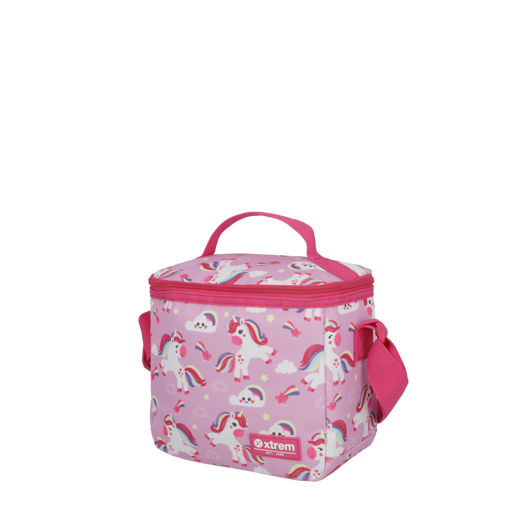 saxoline Set mochila + lonchera + estuche Triple Pack morado unicornios Envío internacional gratuito