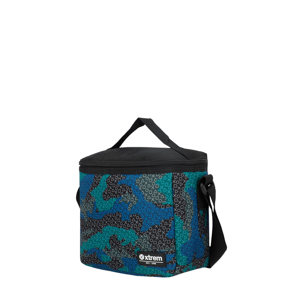 saxoline Set mochila + bolsa + lonchera + estuche Multipack azul gamer Limitado a 3 días
