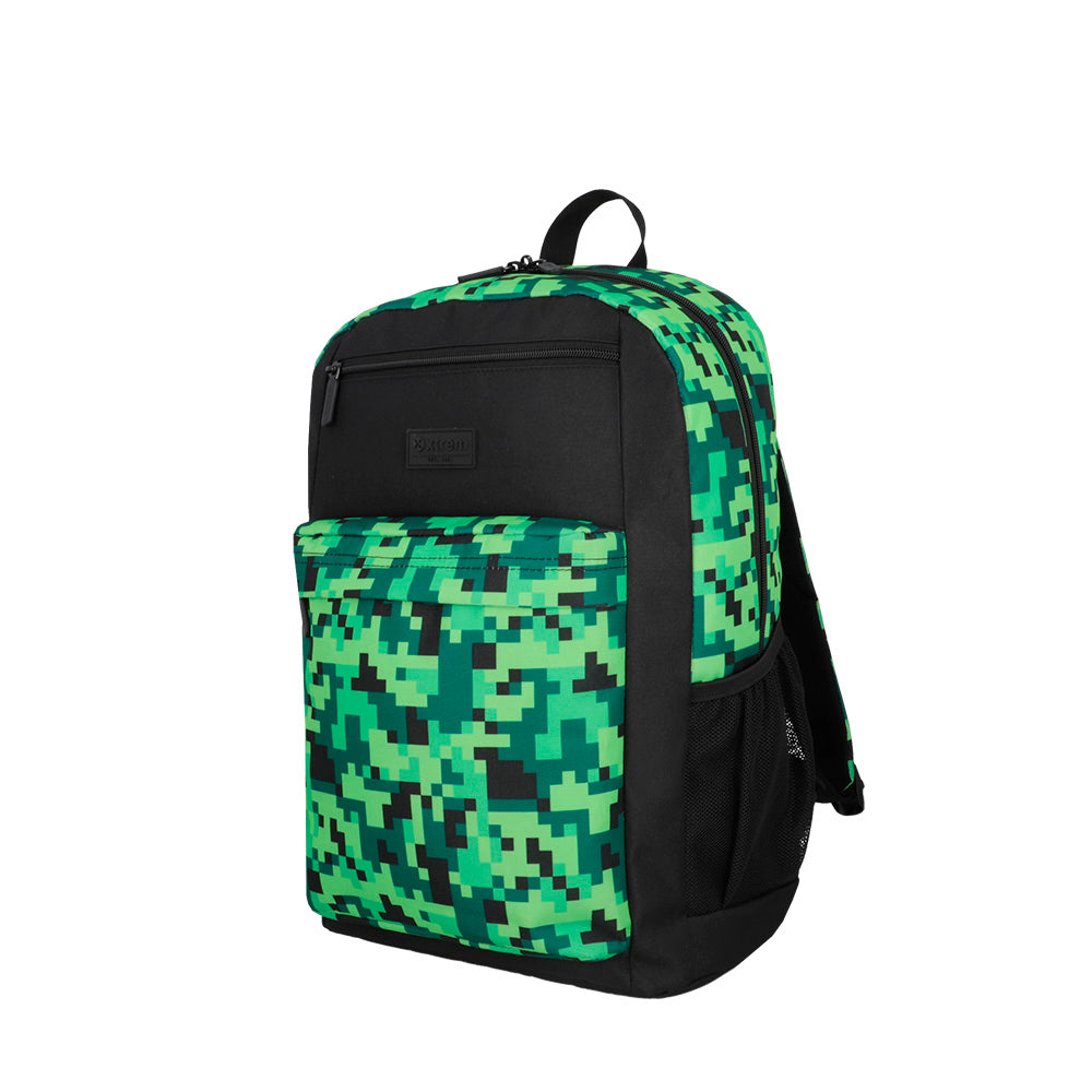 saxoline Set mochila + bolso + lonchera + estuche Megapack 2.0 verde Libre de impuestos