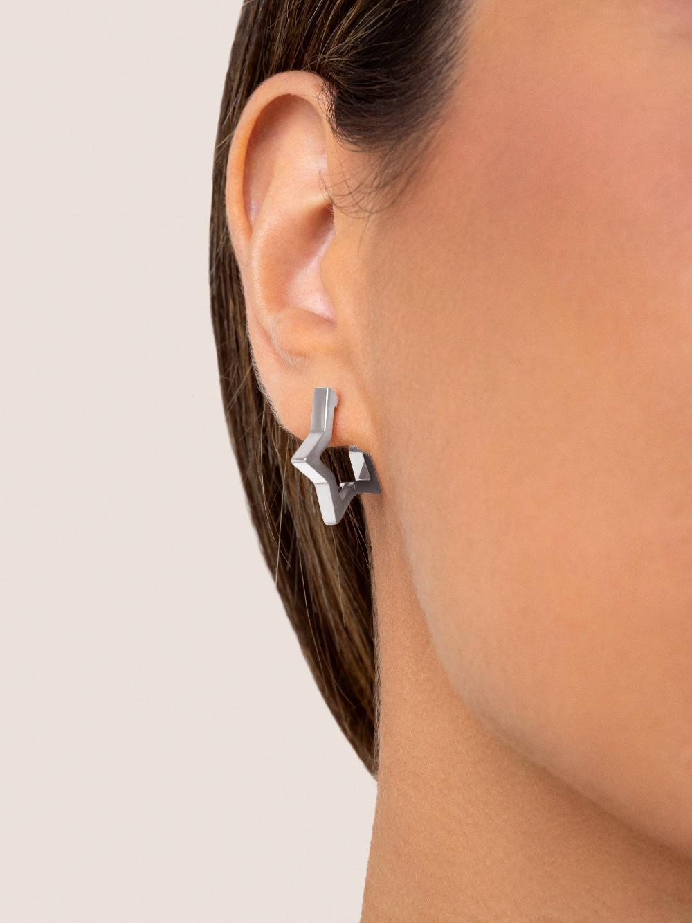 ﻿singularu Pendientes Superstar Acero Tienda de fábrica