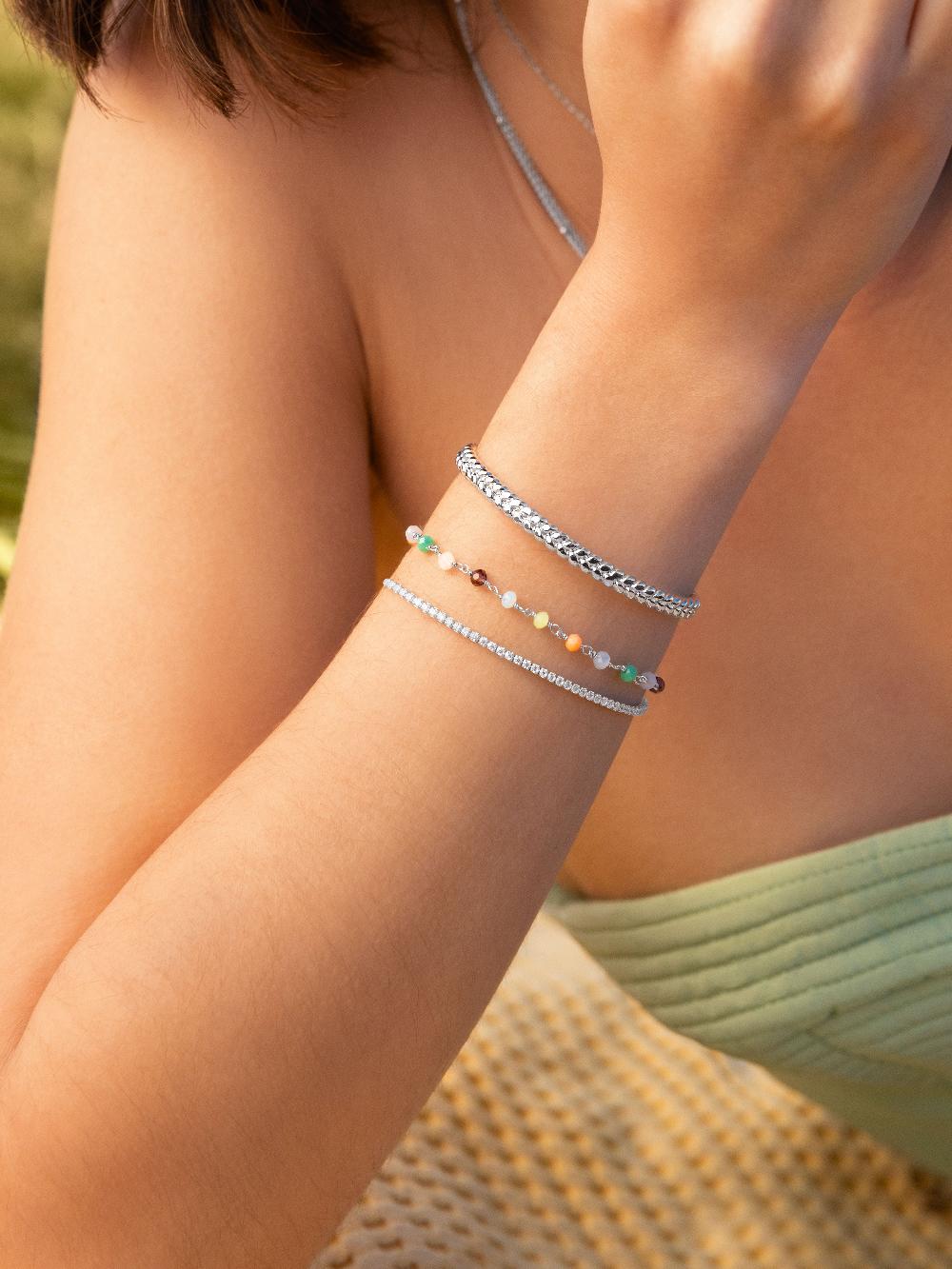 singularu Pulsera Crystals Colors Plata Precios de Black Friday