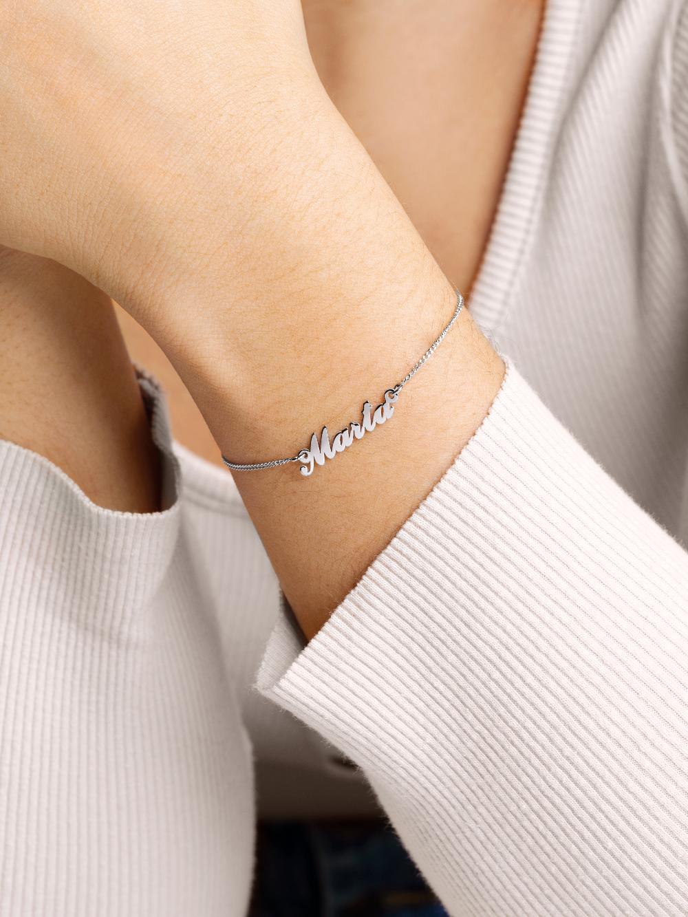 singularu Pulsera Personalizada Carrie Plata Ofertas de temporada