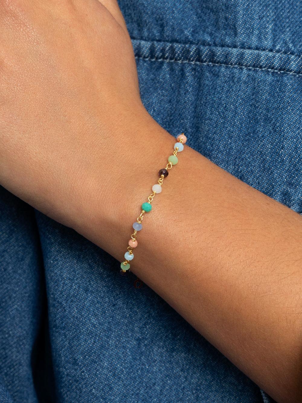 singularu Pulsera Crystals Colors Plata Baño Oro Últimos 3 días