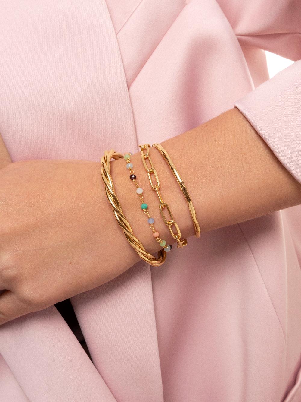 singularu Pulsera Crystals Colors Plata Baño Oro Últimos 3 días