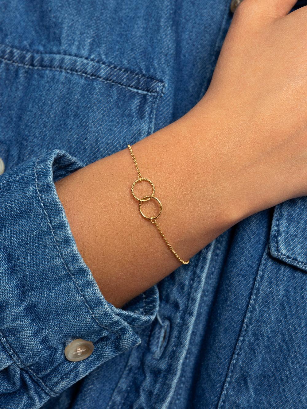 singularu Pulsera Circles Twist Baño Oro COMPRAR AHORA