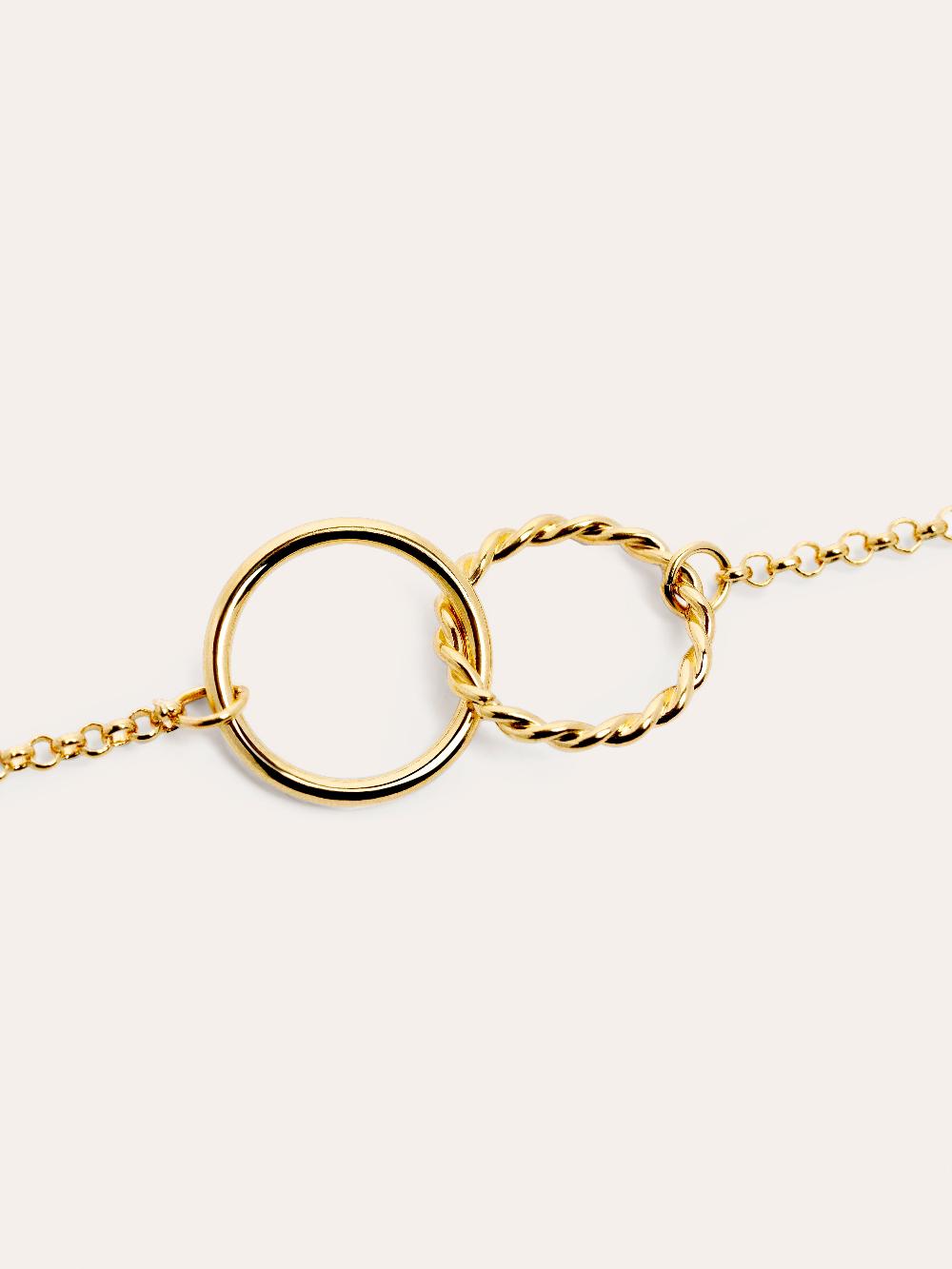 singularu Pulsera Circles Twist Baño Oro COMPRAR AHORA