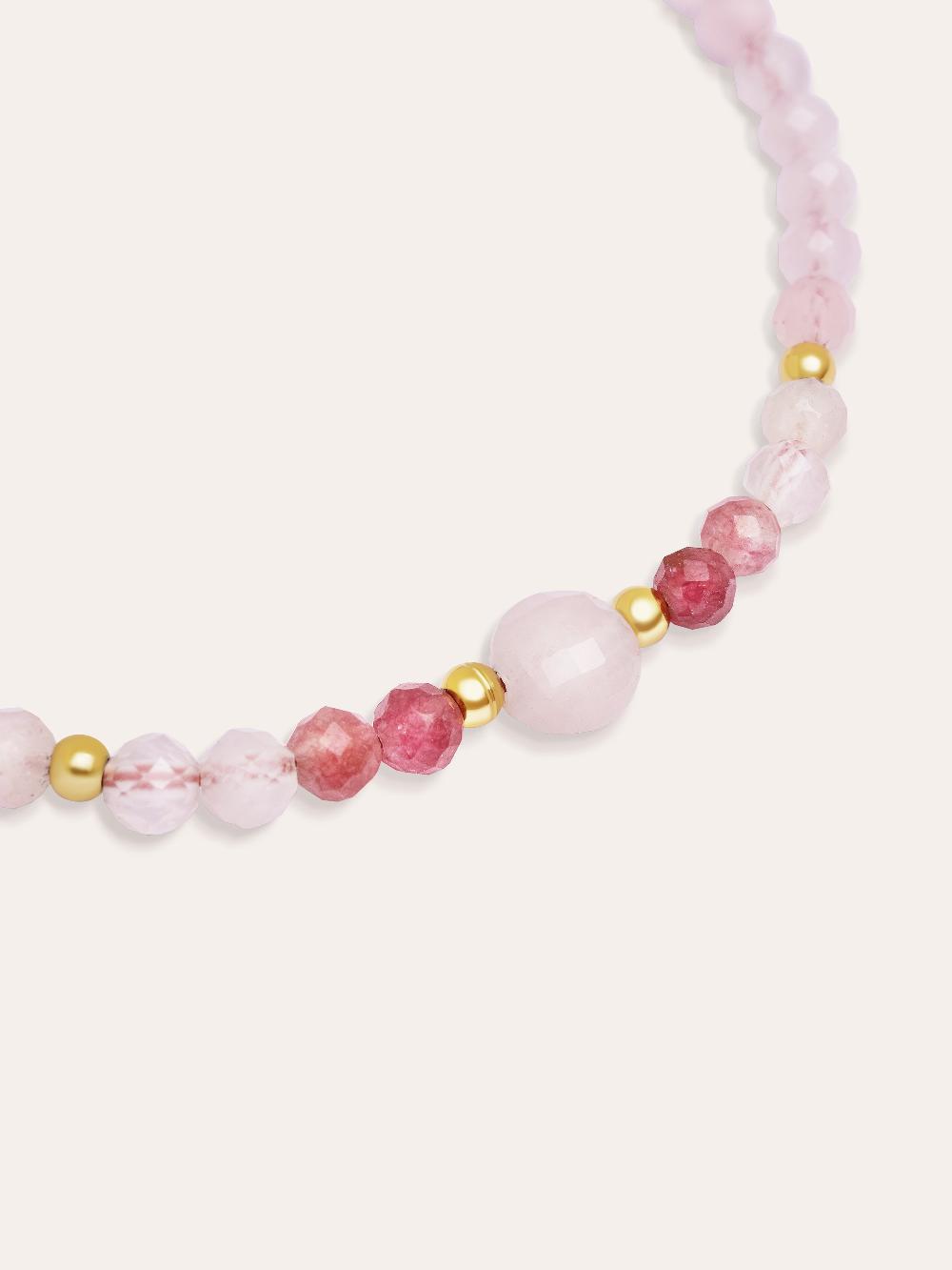 singularu Pulsera Amulet Rose Quartz Acero Baño Oro Últimos 2 días