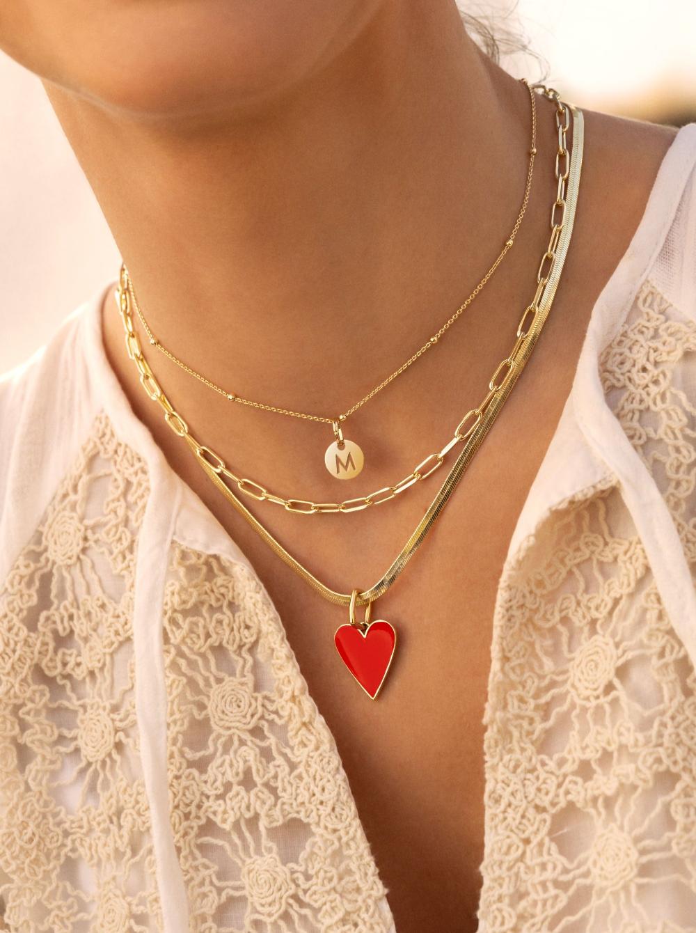 singularu Collar Mini Medallion Plata Baño Oro Outlet online