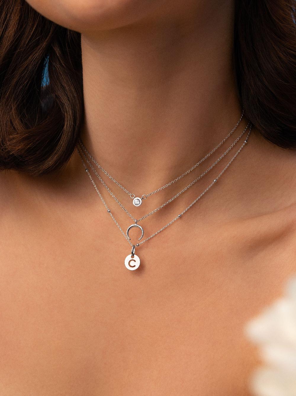 singularu Collar Mini Medallion Plata Rebajas baratas