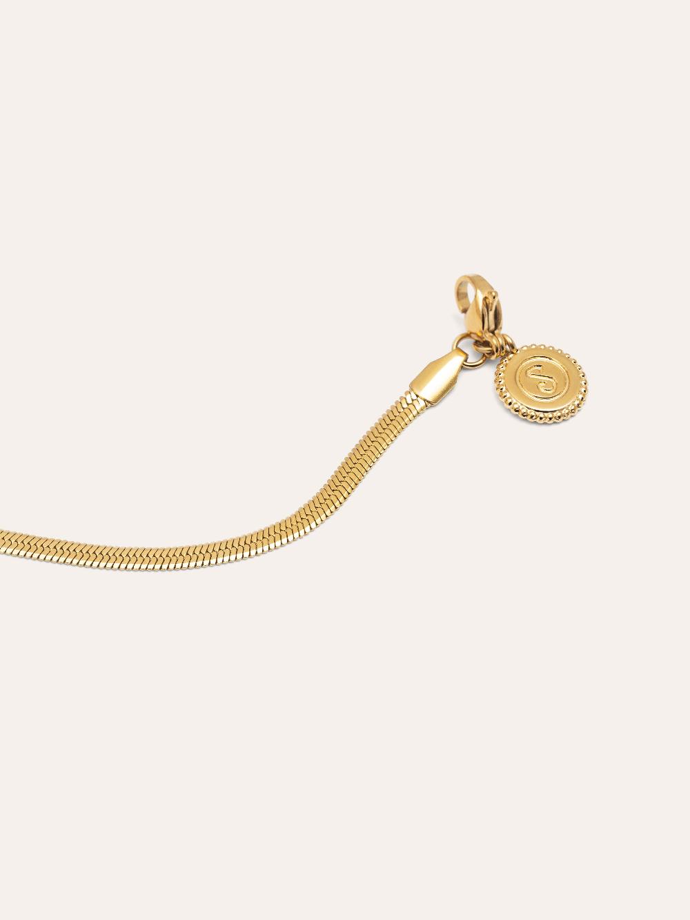singularu Collar Lisse S Acero Baño Oro Mejor oferta