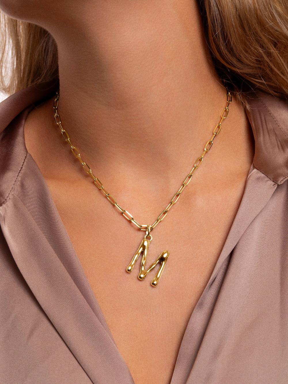 singularu Charm Letter XL Baño Oro Rebajas top