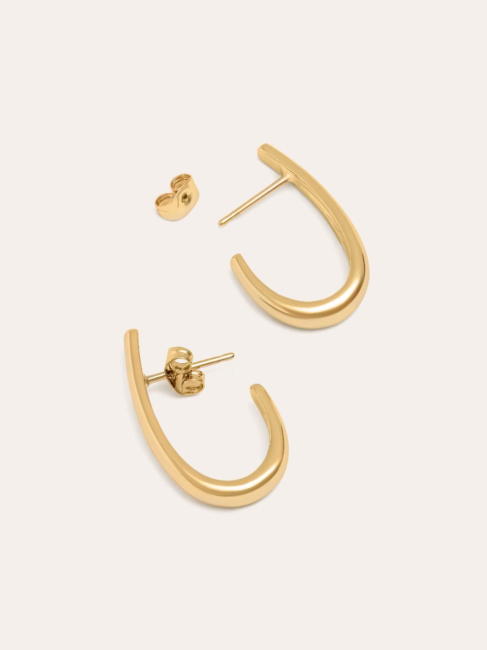 singularu Pendientes Aro Aby Baño Oro Oferta especial
