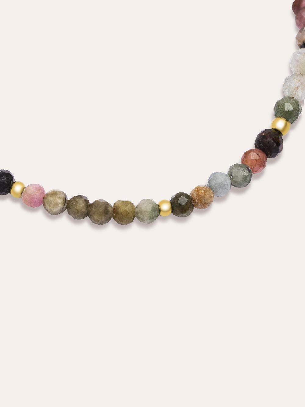 singularu Pulsera Altea Dots Tourmaline Syra Acero Baño Oro Grandes descuentos