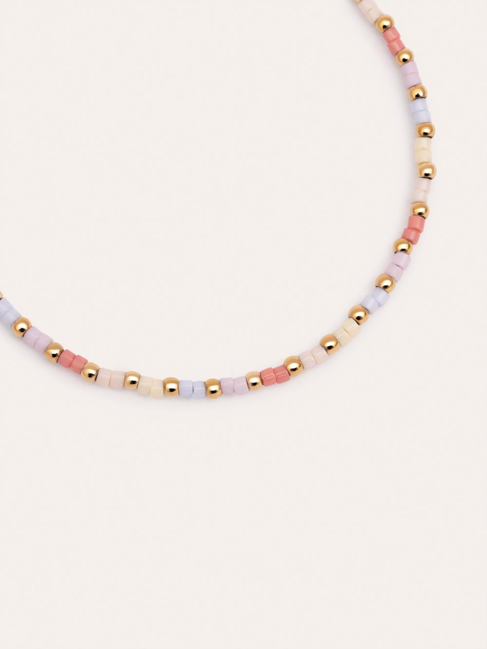 singularu Pulsera Floral Colors Acero Baño Oro Liquidación