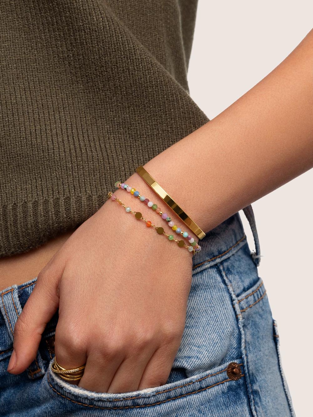 singularu Pulsera Altea Colors Acero Baño Oro Envío internacional gratuito