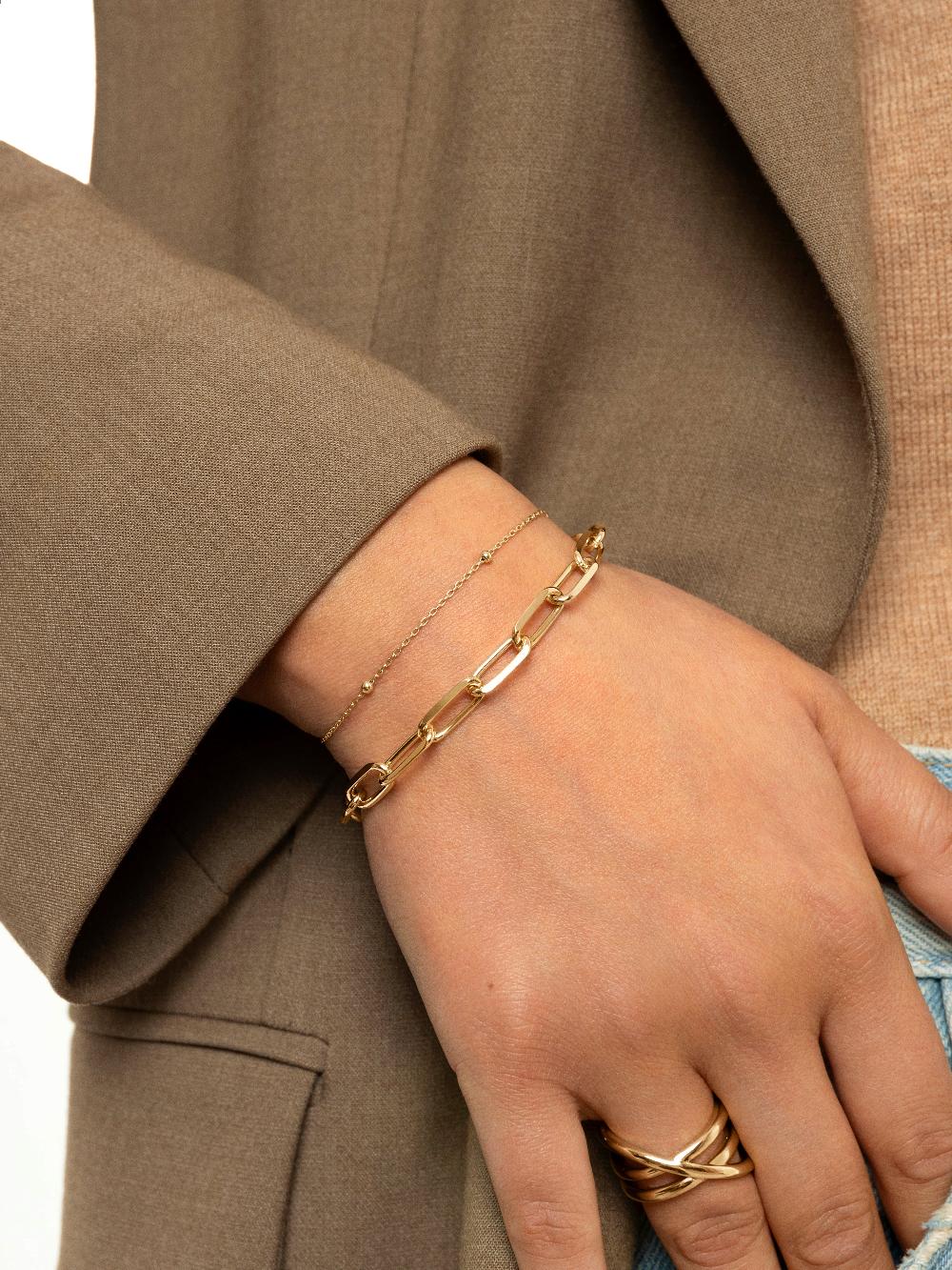 singularu Pulsera Dots Plata Baño Oro En oferta