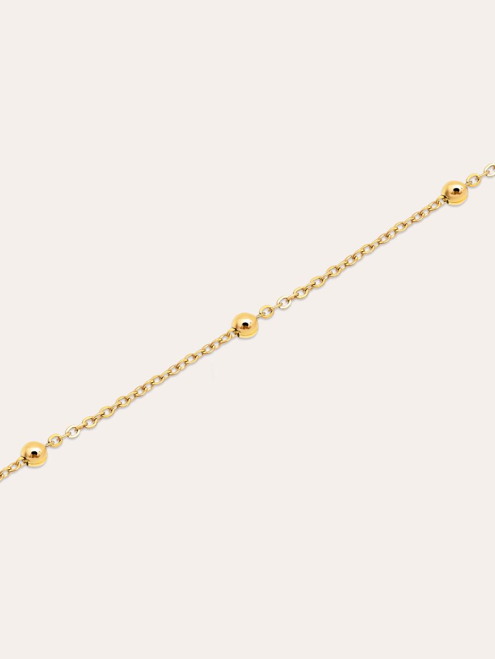 singularu Pulsera Dots Plata Baño Oro En oferta