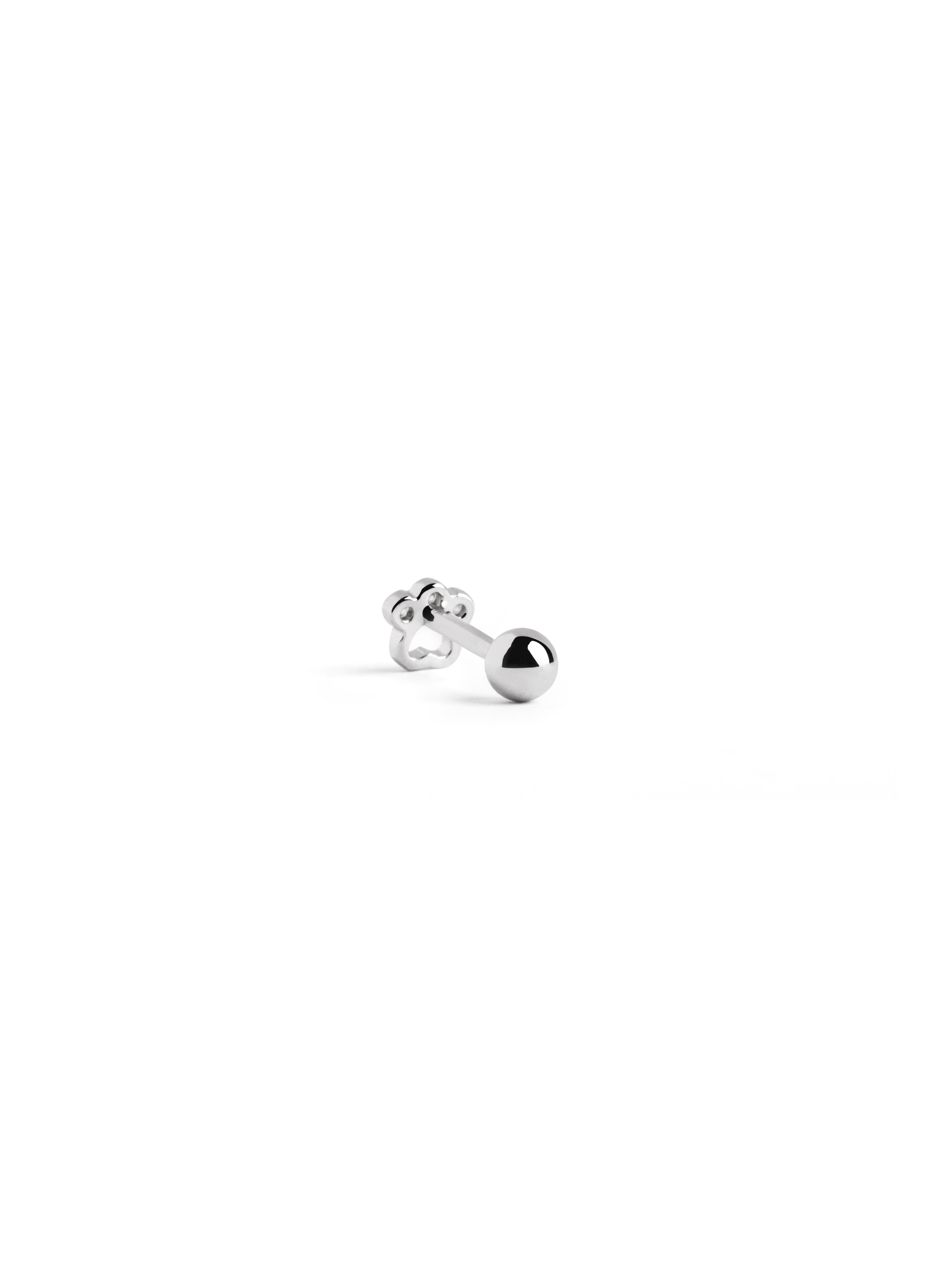 singularu Pendiente Suelto Mini Paw Plata Ofertas especiales