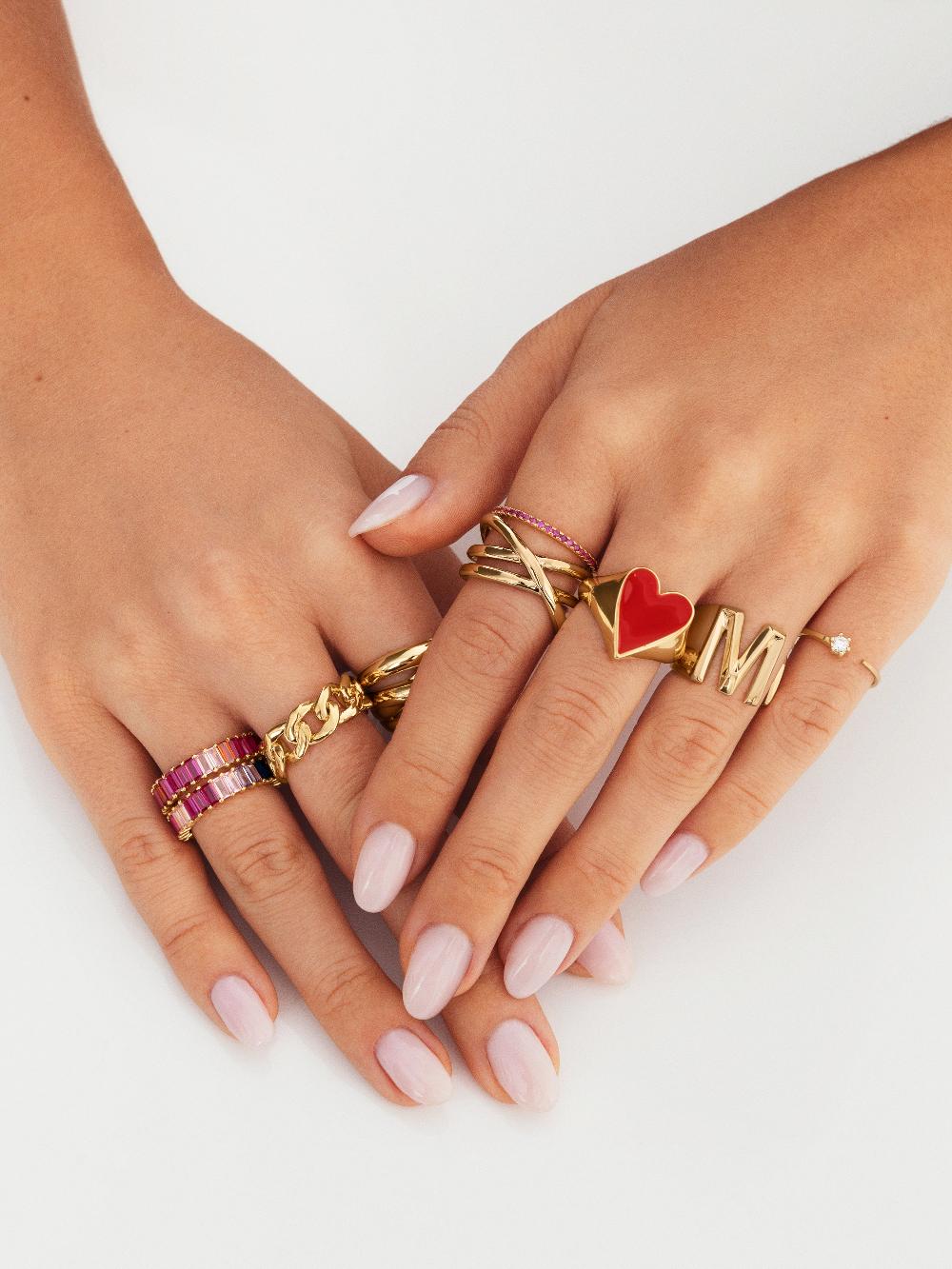 singularu Anillo Trinity Baño Oro En oferta