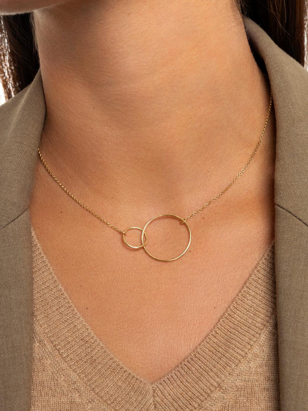 singularu Collar Sister Plata Baño Oro Envío gratis