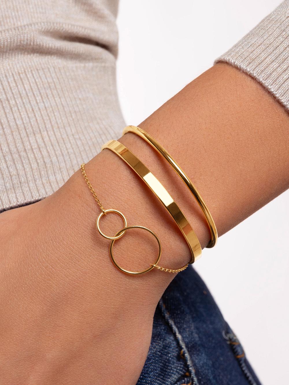 singularu Pulsera Sister Plata Baño Oro Promoción trimestral