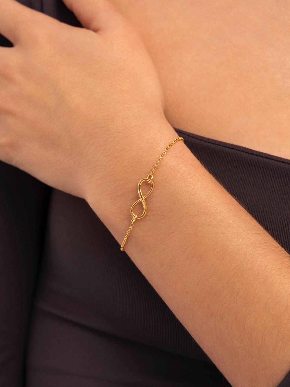 singularu Pulsera Infinito Plata Baño Oro Ahorra y exporta