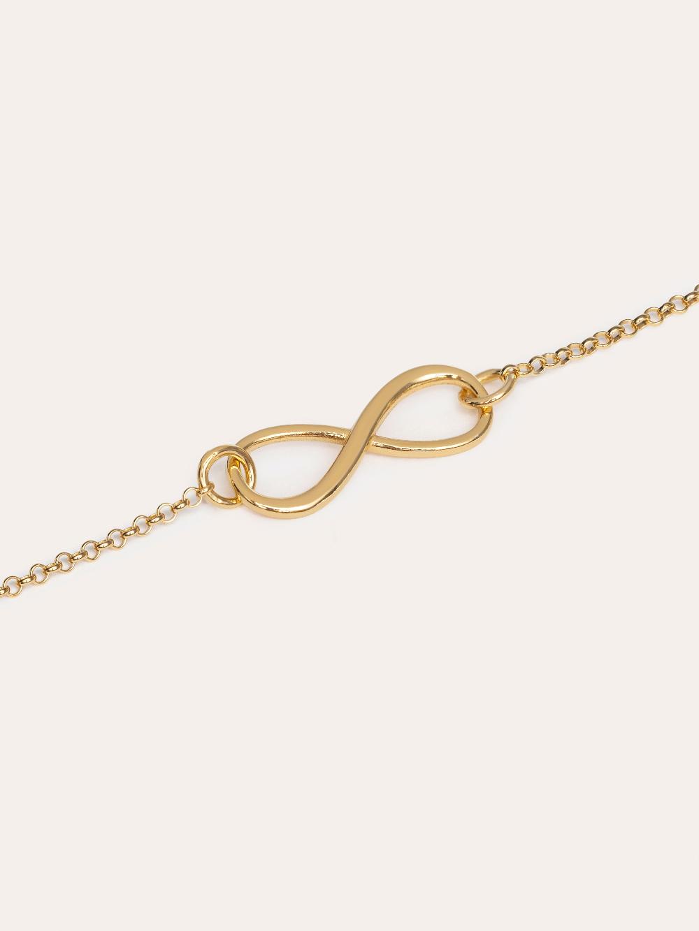 singularu Pulsera Infinito Plata Baño Oro Ahorra y exporta
