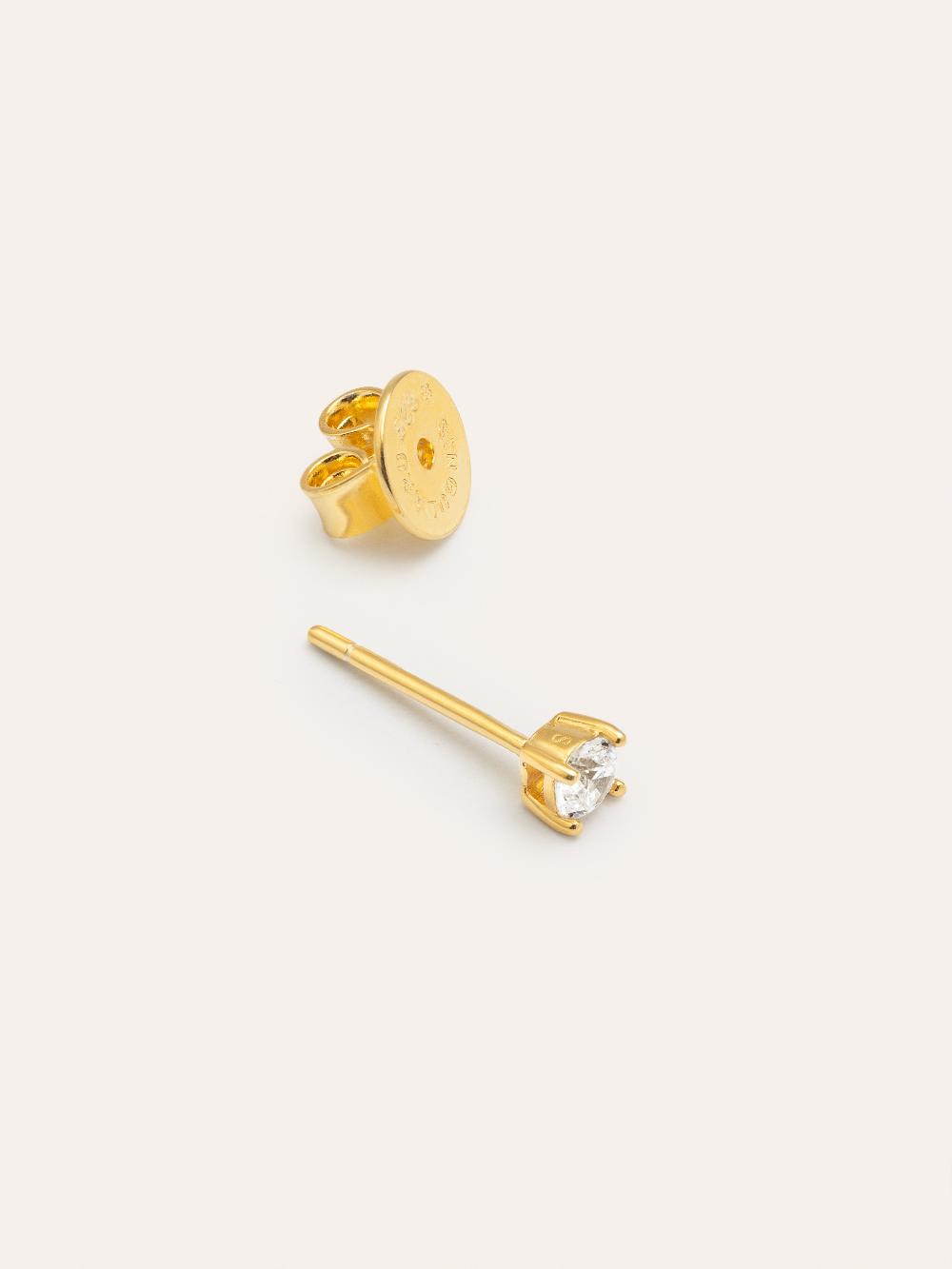 singularu Pendiente Suelto Mini Spark Plata Baño Oro Descuentos del mes