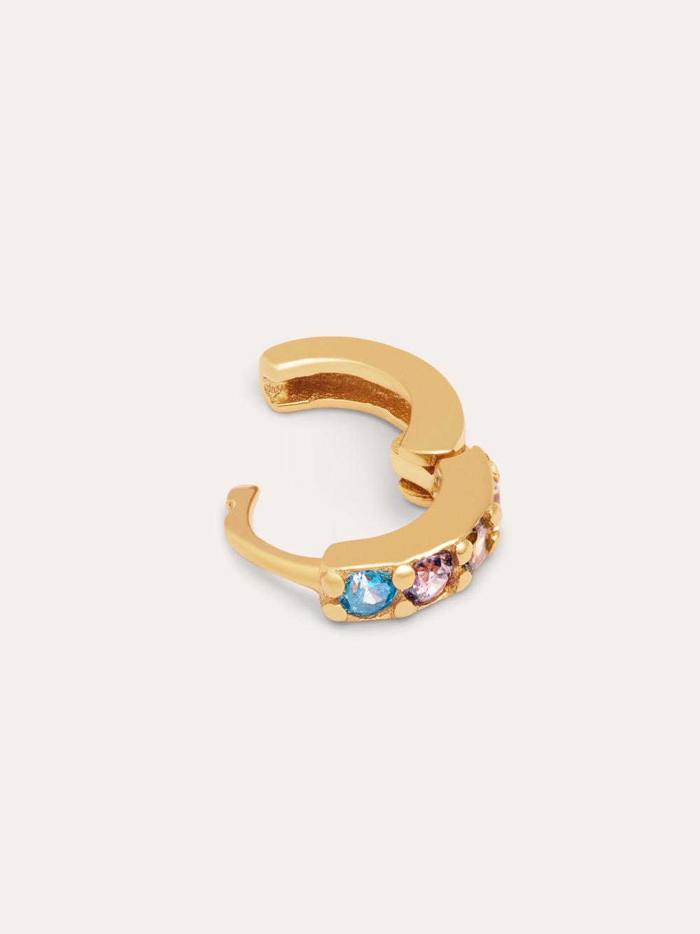 singularu Pendiente Suelto Aro Cleo S Colors Plata Baño Oro Descuento por venta flash