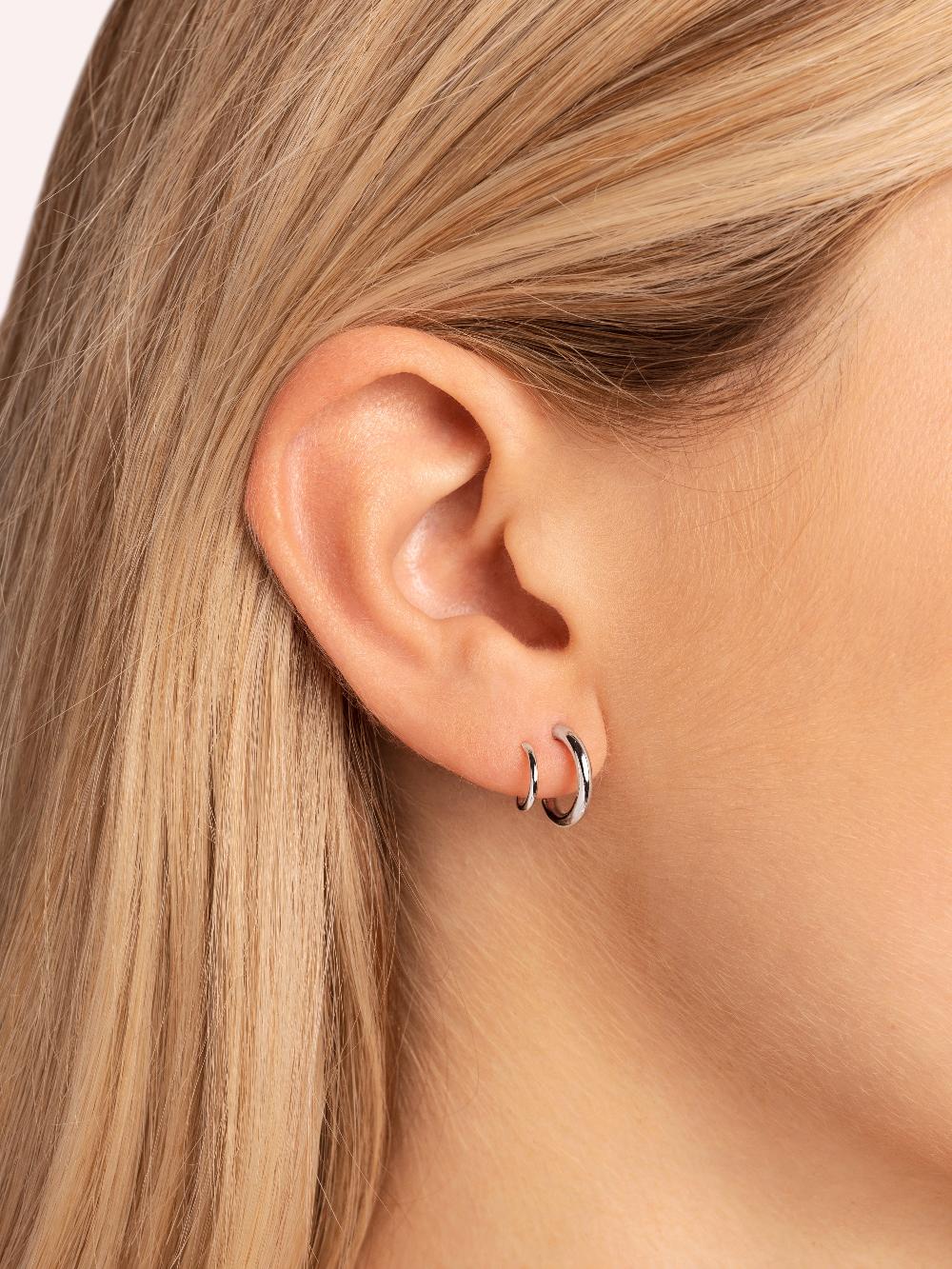 singularu Pendientes Gota Spiral Plata Devoluciones gratuitas