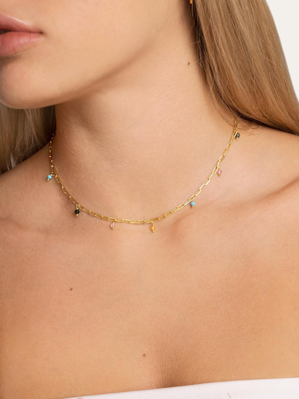 singularu Collar Chic Colors Plata Baño Oro Rebajas online