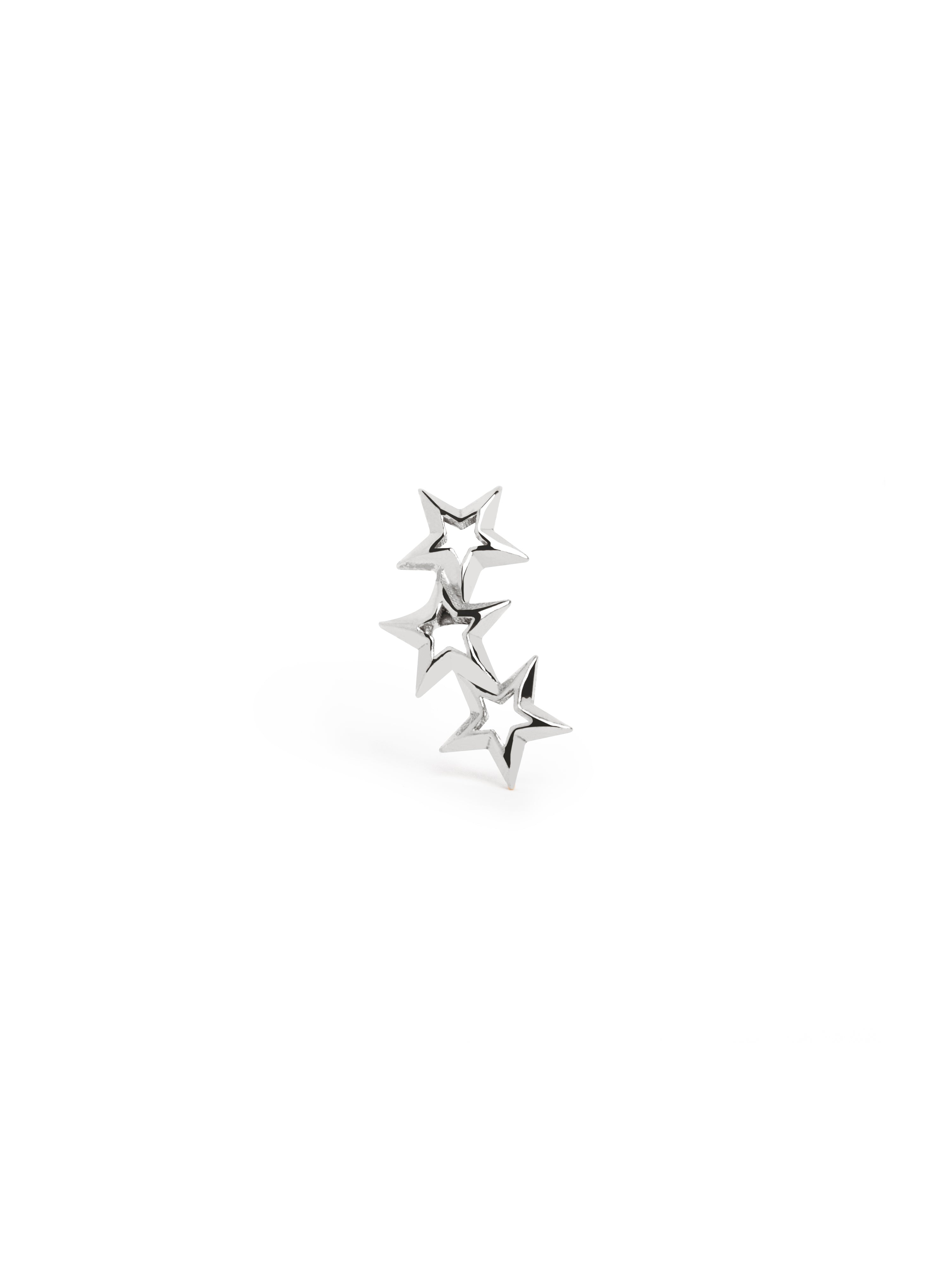 singularu Pendiente Suelto 3 Star Plata En oferta