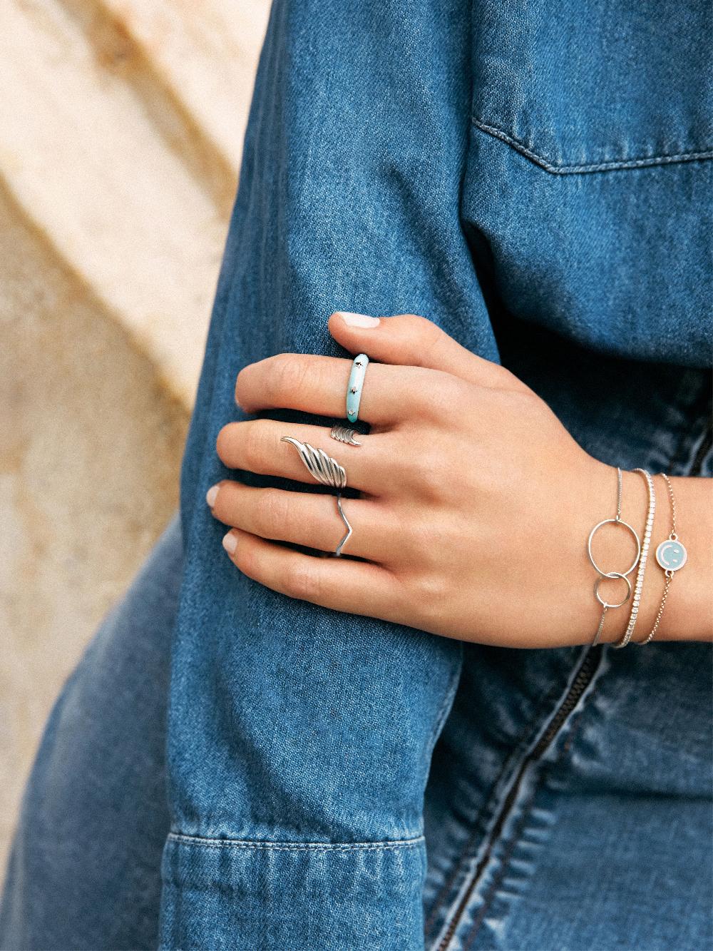 singularu Anillo Peak Plata Rebajas online