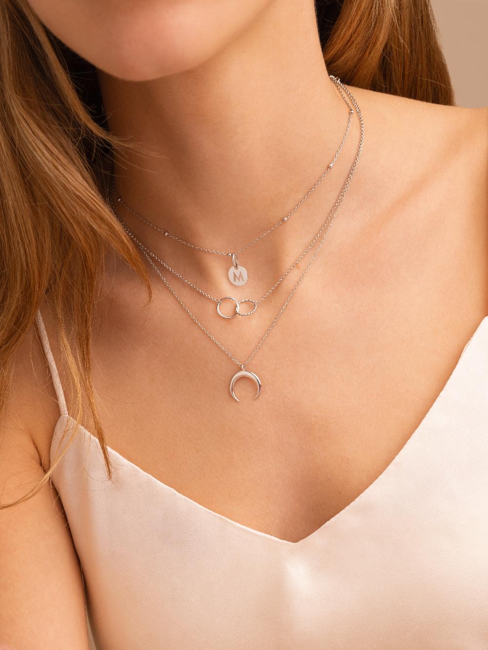 singularu Mini Medallion Letter Plata COMPRAR AHORA