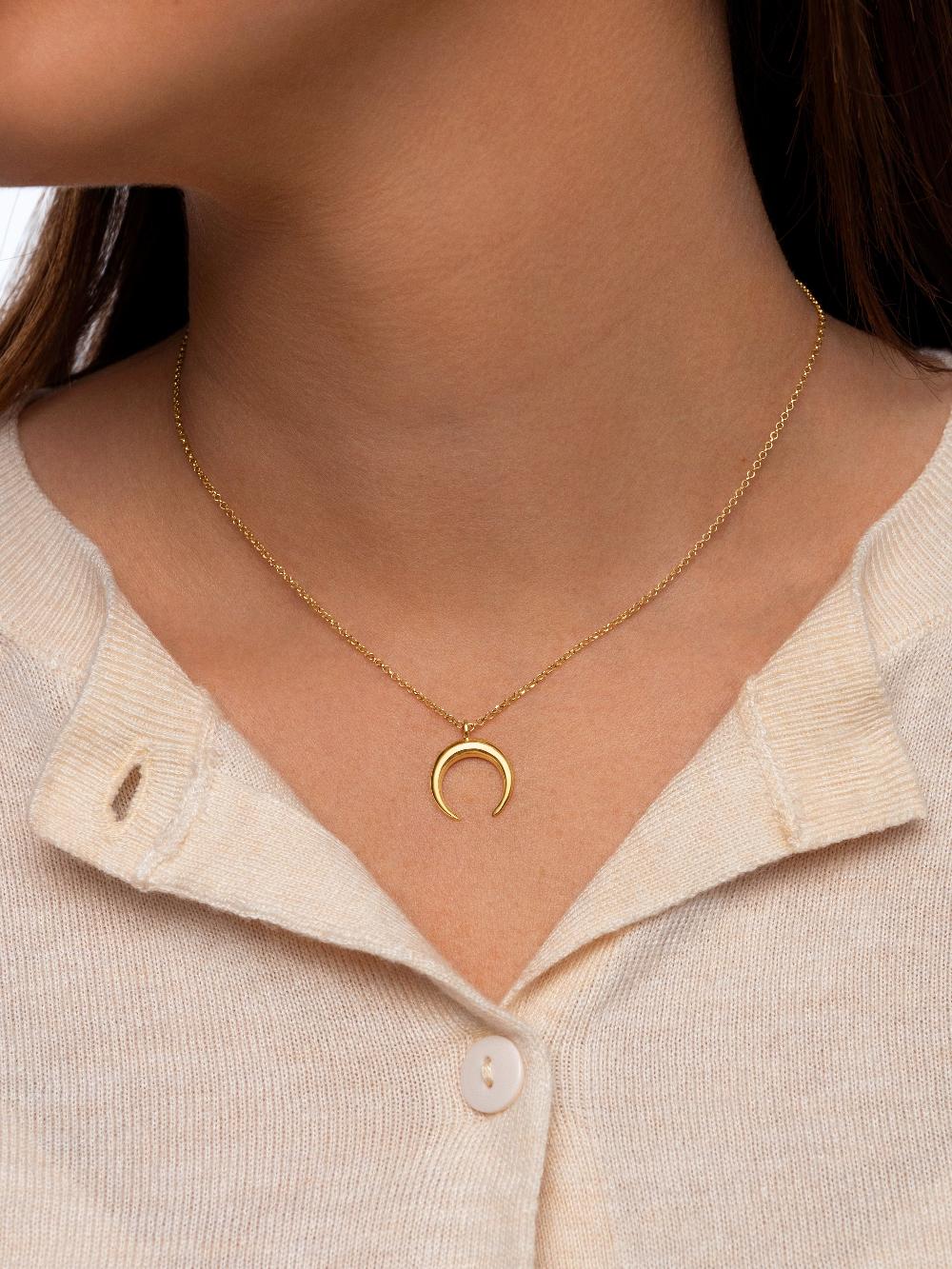 singularu Collar Moonset Plata Baño Oro ÚLTIMAS EDICIONES