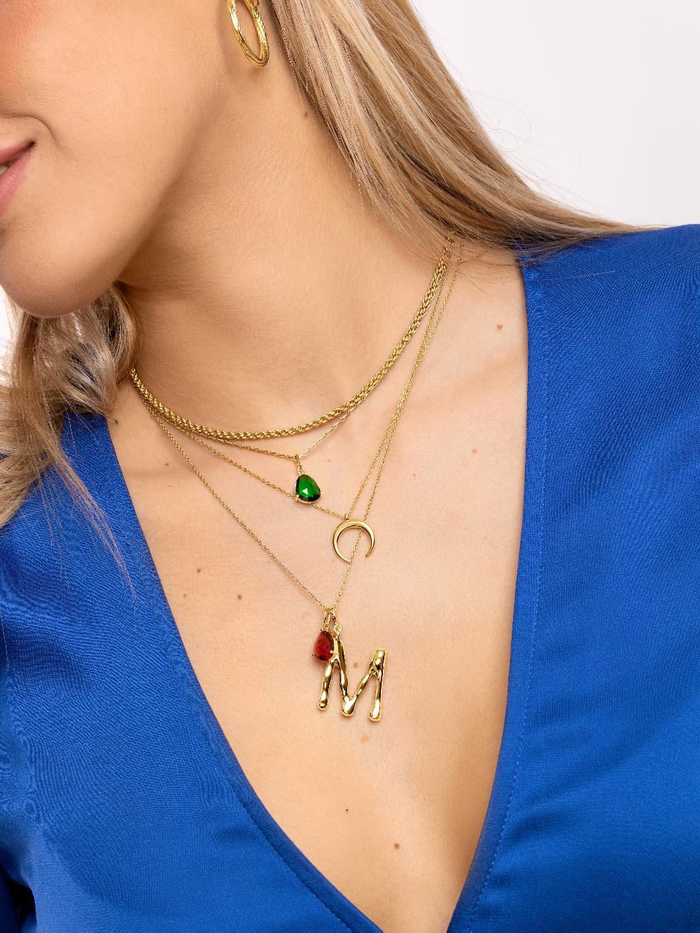 singularu Collar Moonset Plata Baño Oro ÚLTIMAS EDICIONES