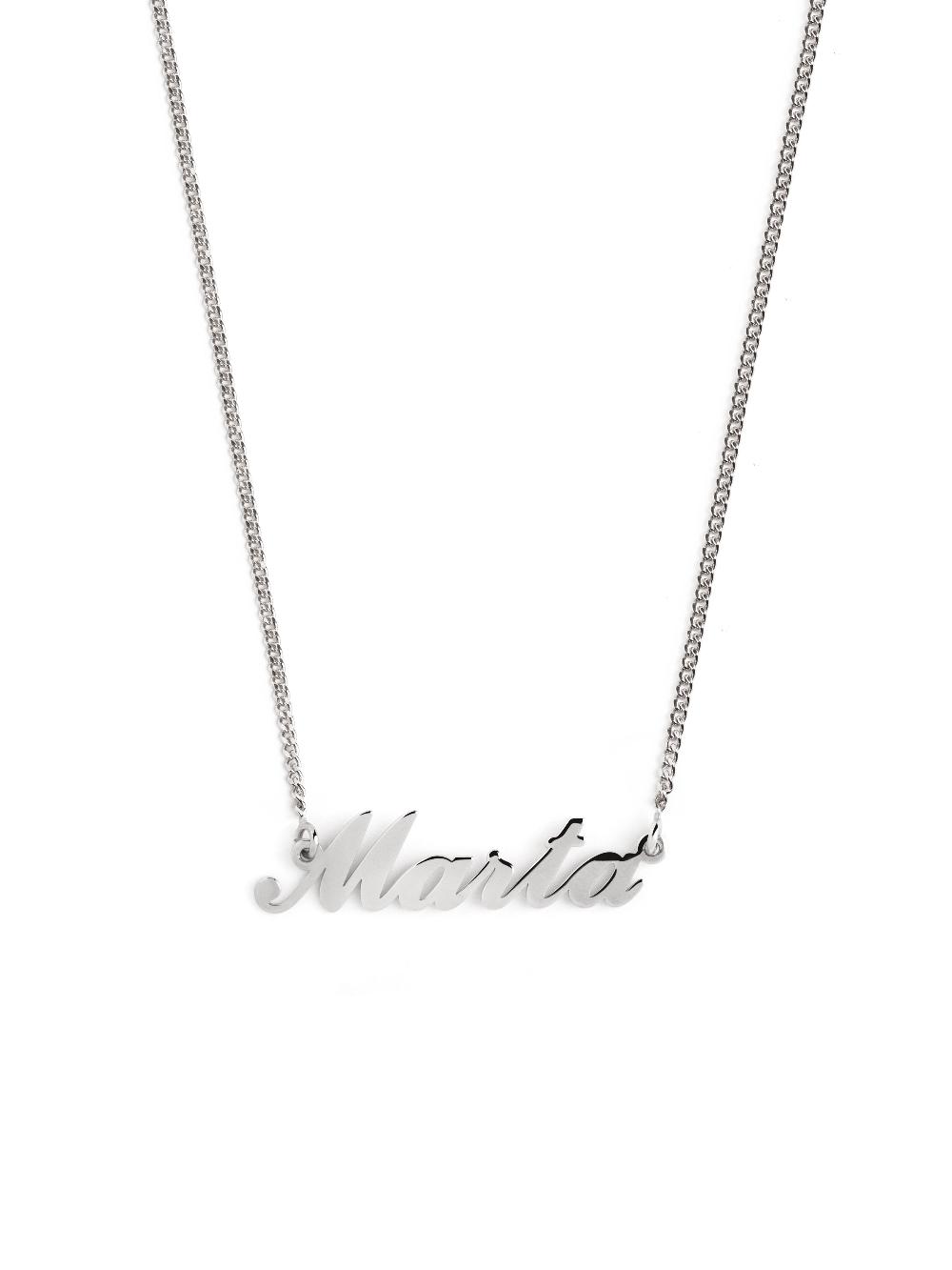 singularu Collar Personalizado Carrie Plata Último día