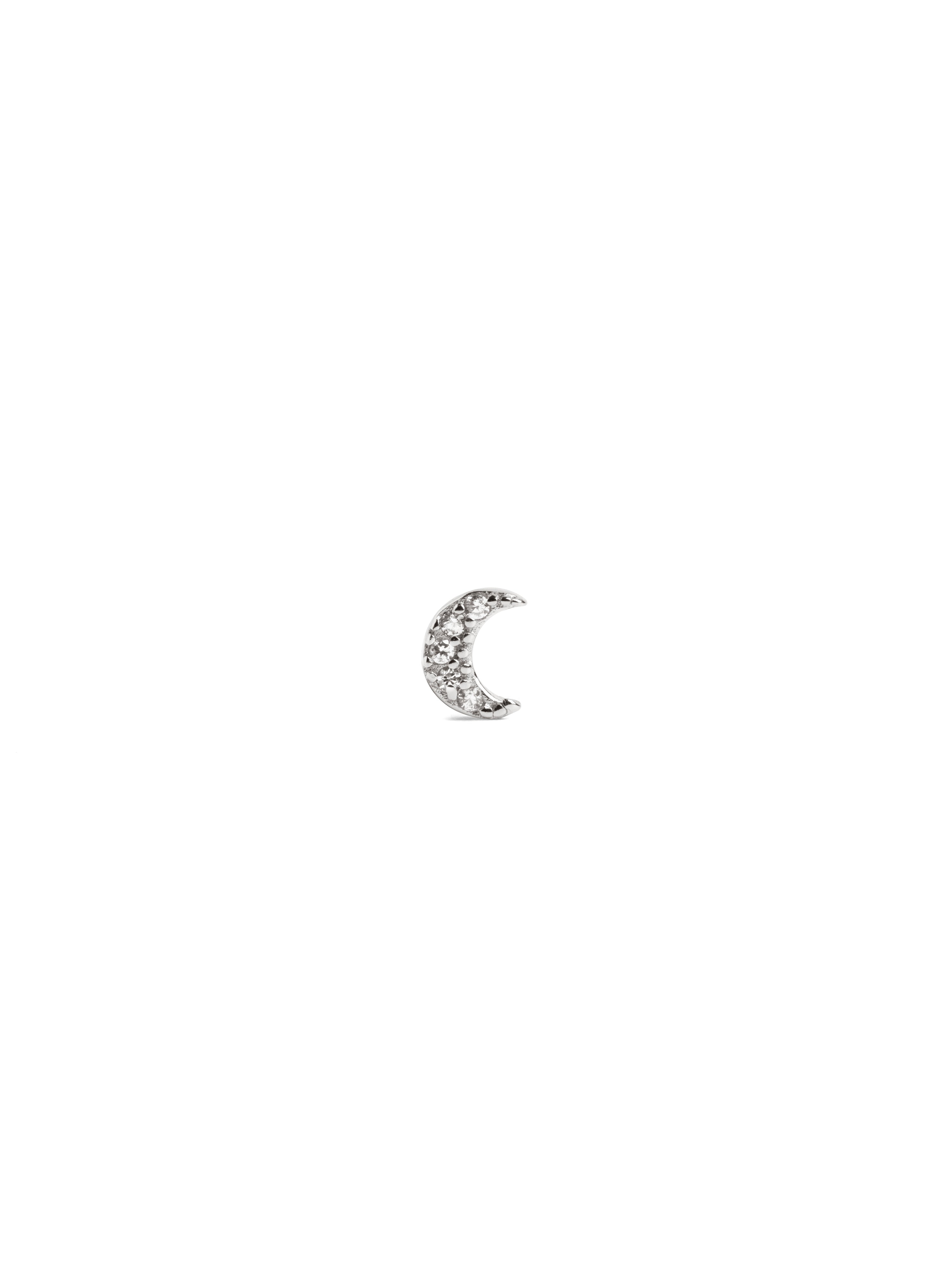 singularu Pendiente Suelto Mini Moon Spark Plata 2025